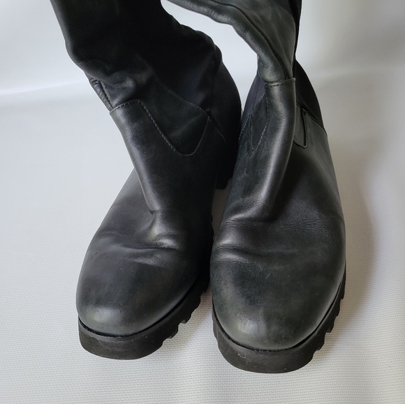 Stuart Weitzman Leather Tall Over The Knees Boots Sz 6.5 - Picture 12 of 12